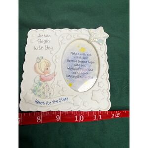 Precious Moments Picture‎ Frame Wishes Begin With You Girl Stars Decor